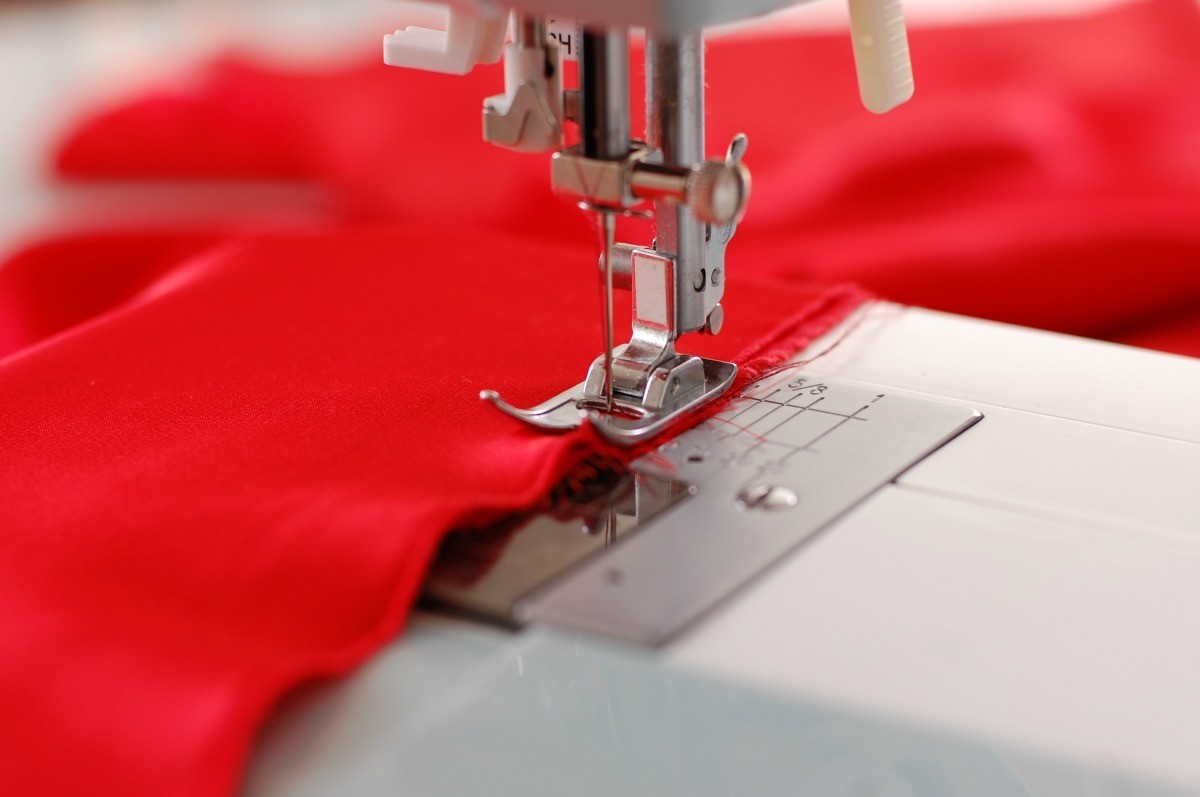 machine sewing fleece